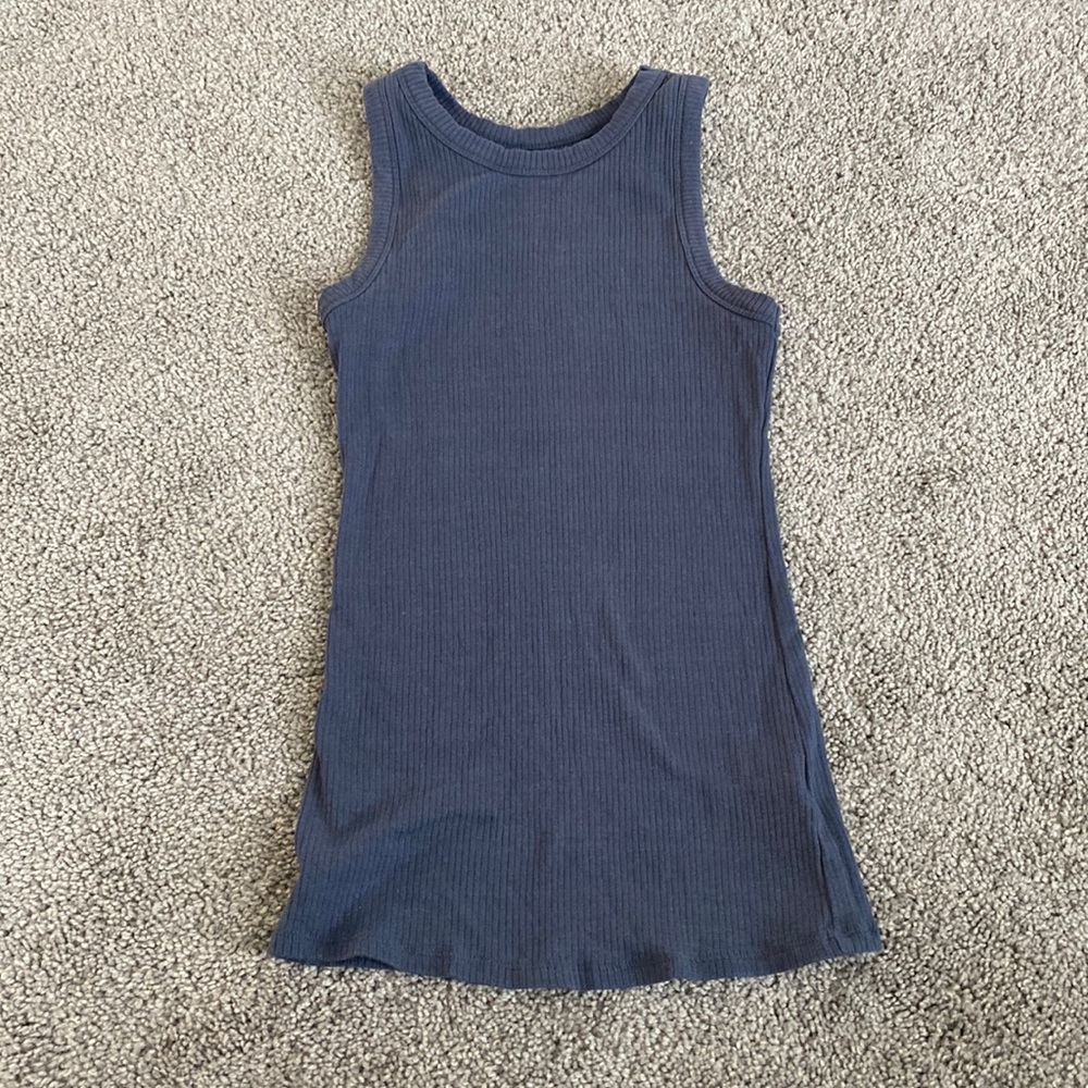 Maurice’s XS ribbed blue slim tank